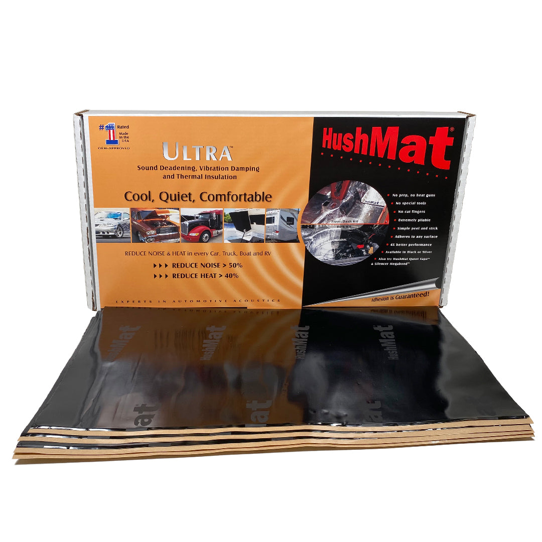 Hushmat 10500 Bulk Kit - 30 sheets of 12 in x 23 Ultra with Black Foil. Total 58.1 sq ft.