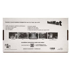 Hushmat 10300 Trunk Kit has 10 sheets of 12 in x 23 in Ultra with Black Foil. Total 19.1 sq ft.