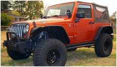 Bushwacker 10919-07 Flat Style Jeep Fender Flares, 4pc