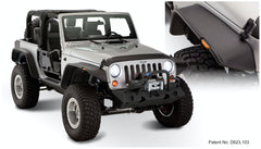 Bushwacker 10919-07 Flat Style Jeep Fender Flares, 4pc