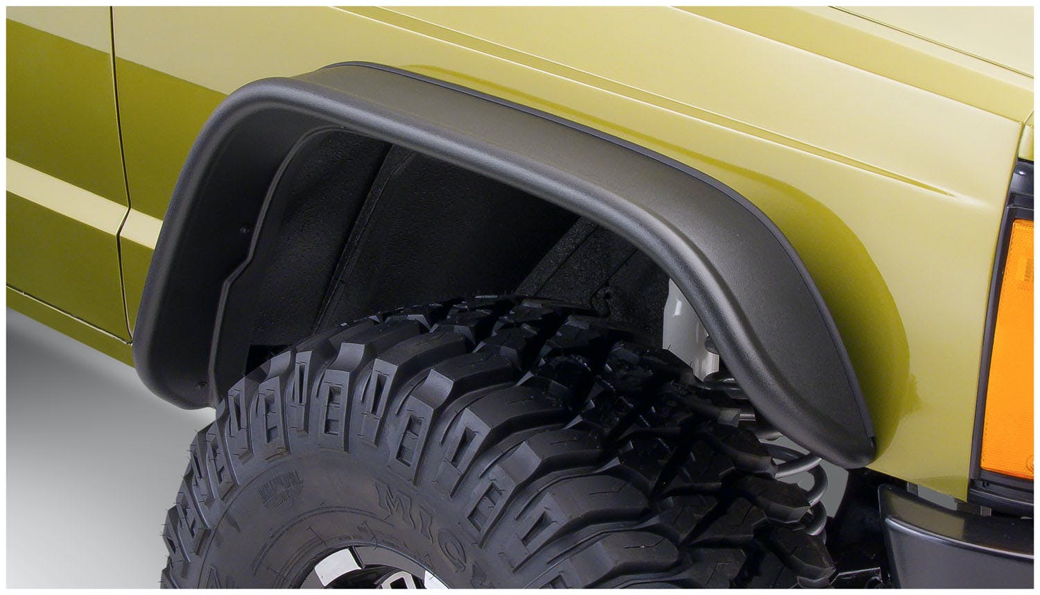 Bushwacker 10922-07 Flat Style Jeep Fender Flares, 4pc