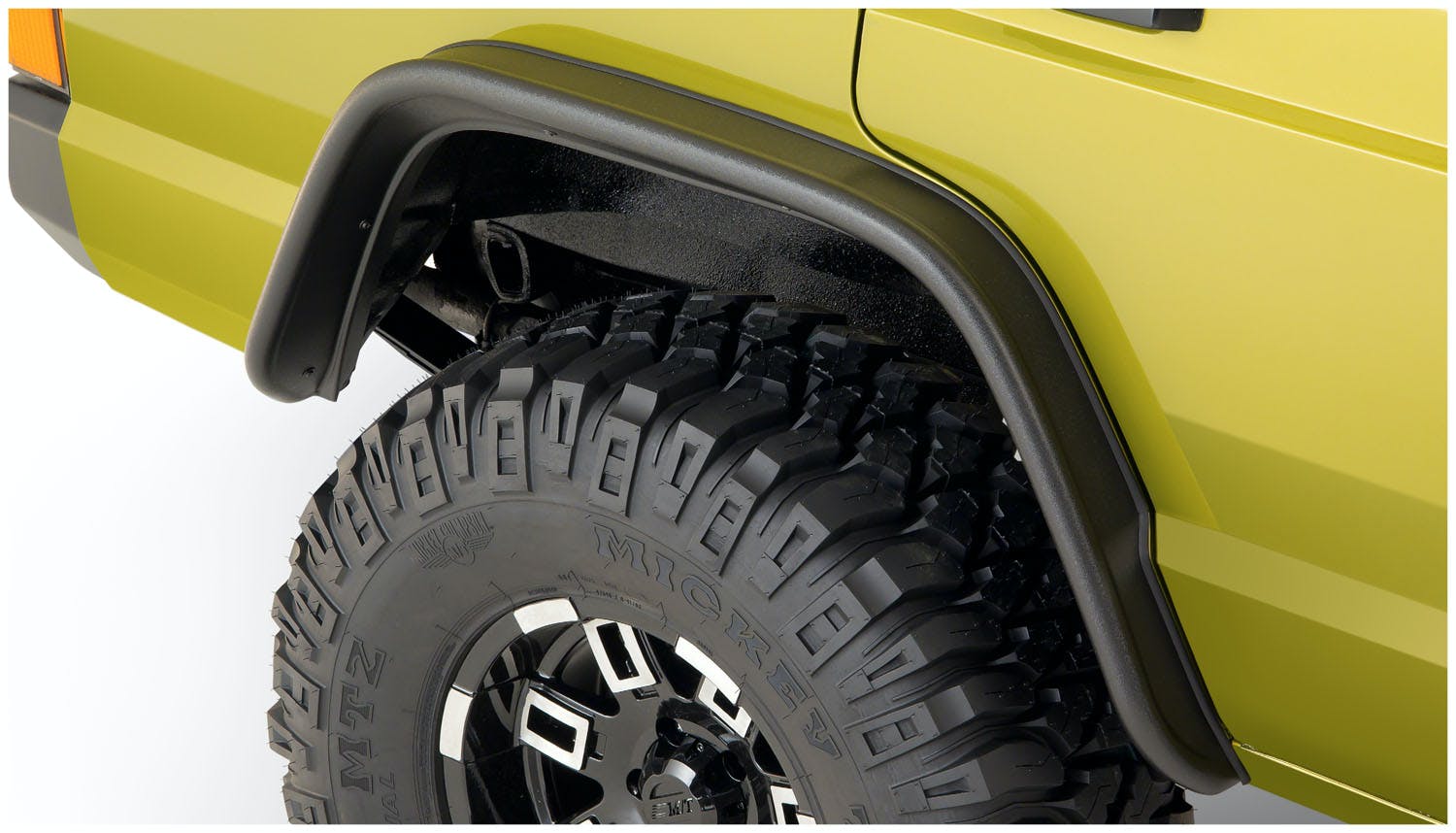 Bushwacker 10922-07 Flat Style Jeep Fender Flares, 4pc