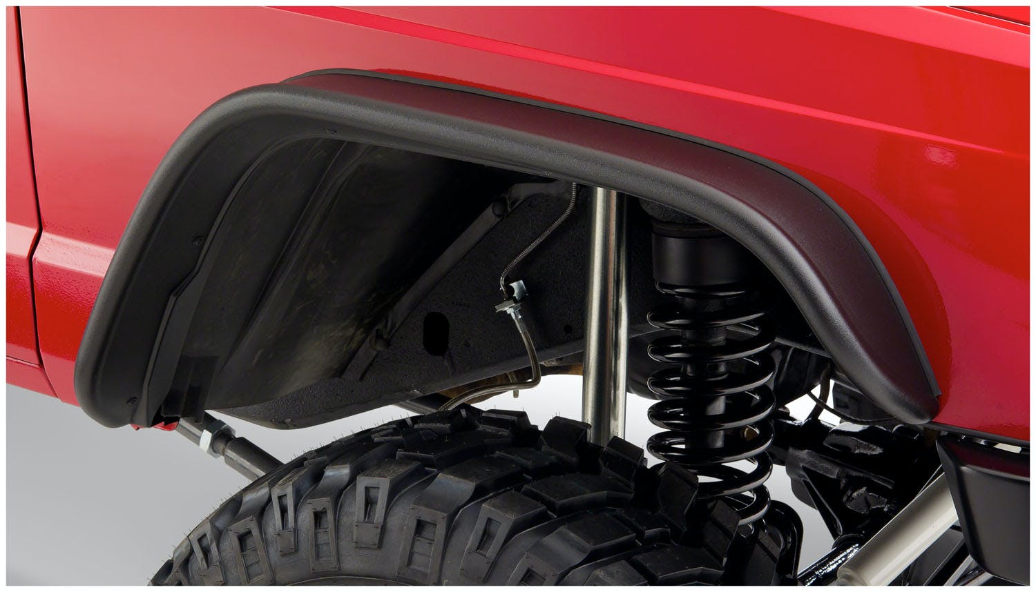 Bushwacker 10922-07 Flat Style Jeep Fender Flares, 4pc