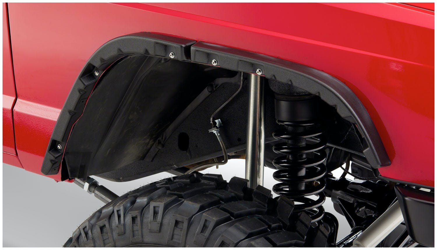 Bushwacker 10922-07 Flat Style Jeep Fender Flares, 4pc