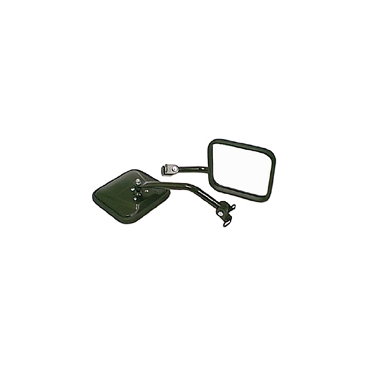 Rugged Ridge 11001.07 CJ-Style Side Mirror Kit; Black; 87-95 Jeep Wrangler YJ