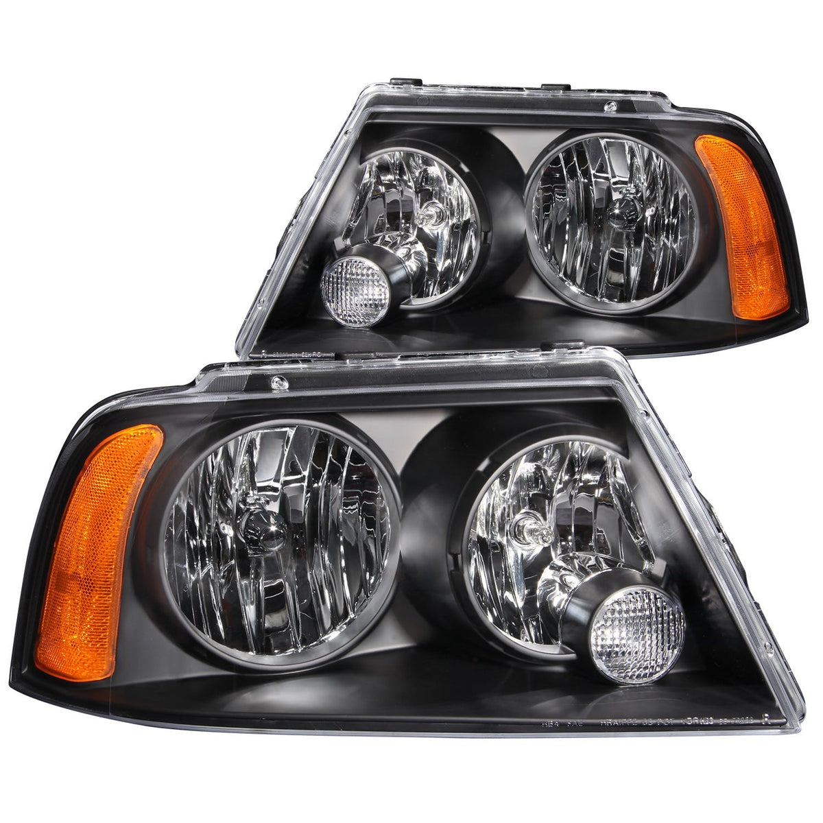 AnzoUSA 111045 Crystal Headlights Black