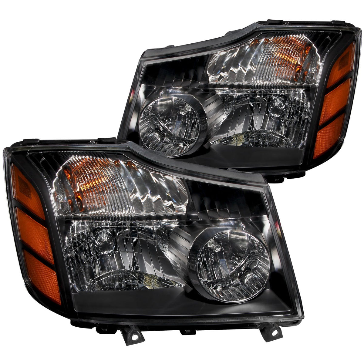 AnzoUSA 111069 Crystal Headlights Black