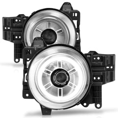 AnzoUSA 111115 Projector Headlights with Halo Chrome