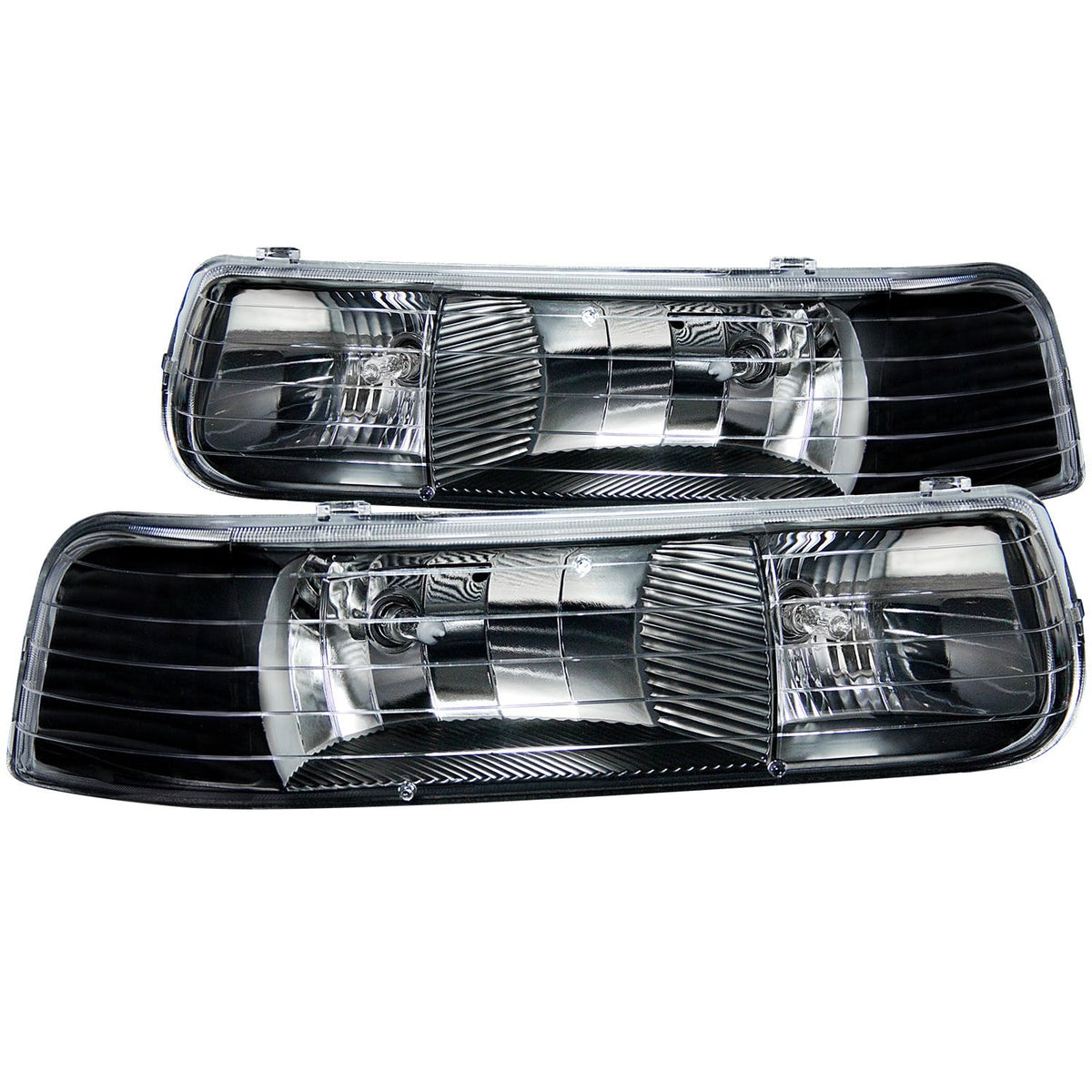 AnzoUSA 111155 Crystal Headlights Black