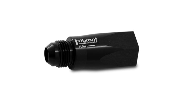 Vibrant Performance - 11119 - Ball Style Inline One Way Check Valve, Male AN: -10; Female ORB: -10