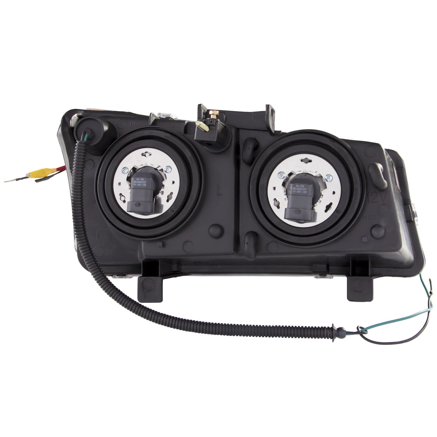 AnzoUSA 111312 Projector Headlights with U-Bar Black