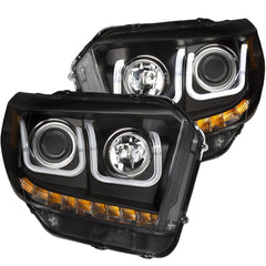 AnzoUSA 111318 Projector Headlights with U-Bar Black