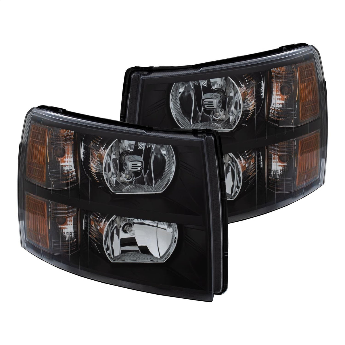 AnzoUSA 111393 Crystal Headlights Black