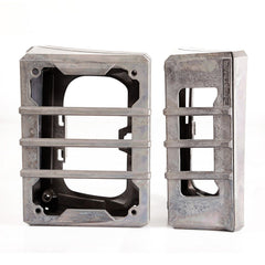 Rugged Ridge 11226.07 Elite Tail Light Guards; Raw; 07-17 Jeep Wrangler JK