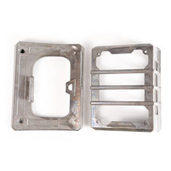 Rugged Ridge 11226.07 Elite Tail Light Guards; Raw; 07-17 Jeep Wrangler JK