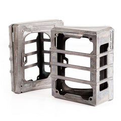 Rugged Ridge 11226.07 Elite Tail Light Guards; Raw; 07-17 Jeep Wrangler JK