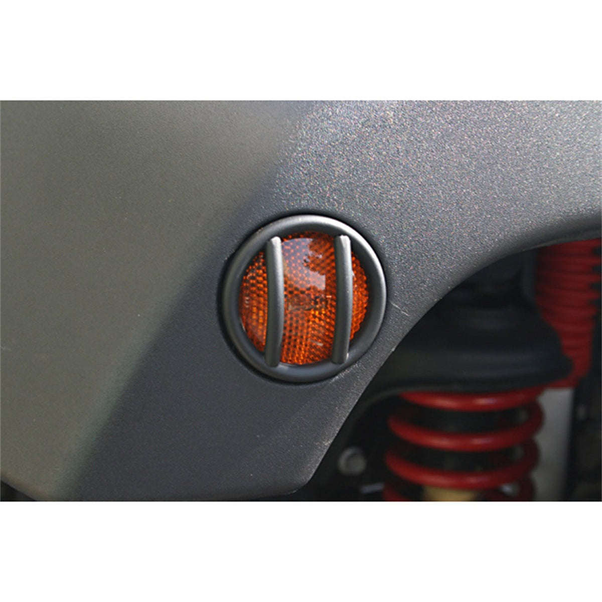 Rugged Ridge 11231.12 Side Marker Light Euro Guards, Black