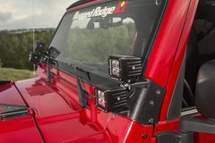 Rugged Ridge 11232.36 Dual A-Pillar Light Mount; 97-06 Jeep Wrangler TJ/LJ