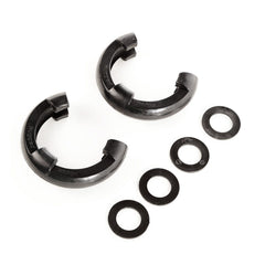 Rugged Ridge 11235.30 D-Shackle Isolator Kit; Black Pair; 3/4-Inch