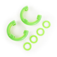 Rugged Ridge 11235.33 D-Shackle Isolator Kit; Green Pair; 3/4-Inch