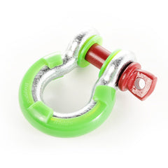 Rugged Ridge 11235.33 D-Shackle Isolator Kit; Green Pair; 3/4-Inch