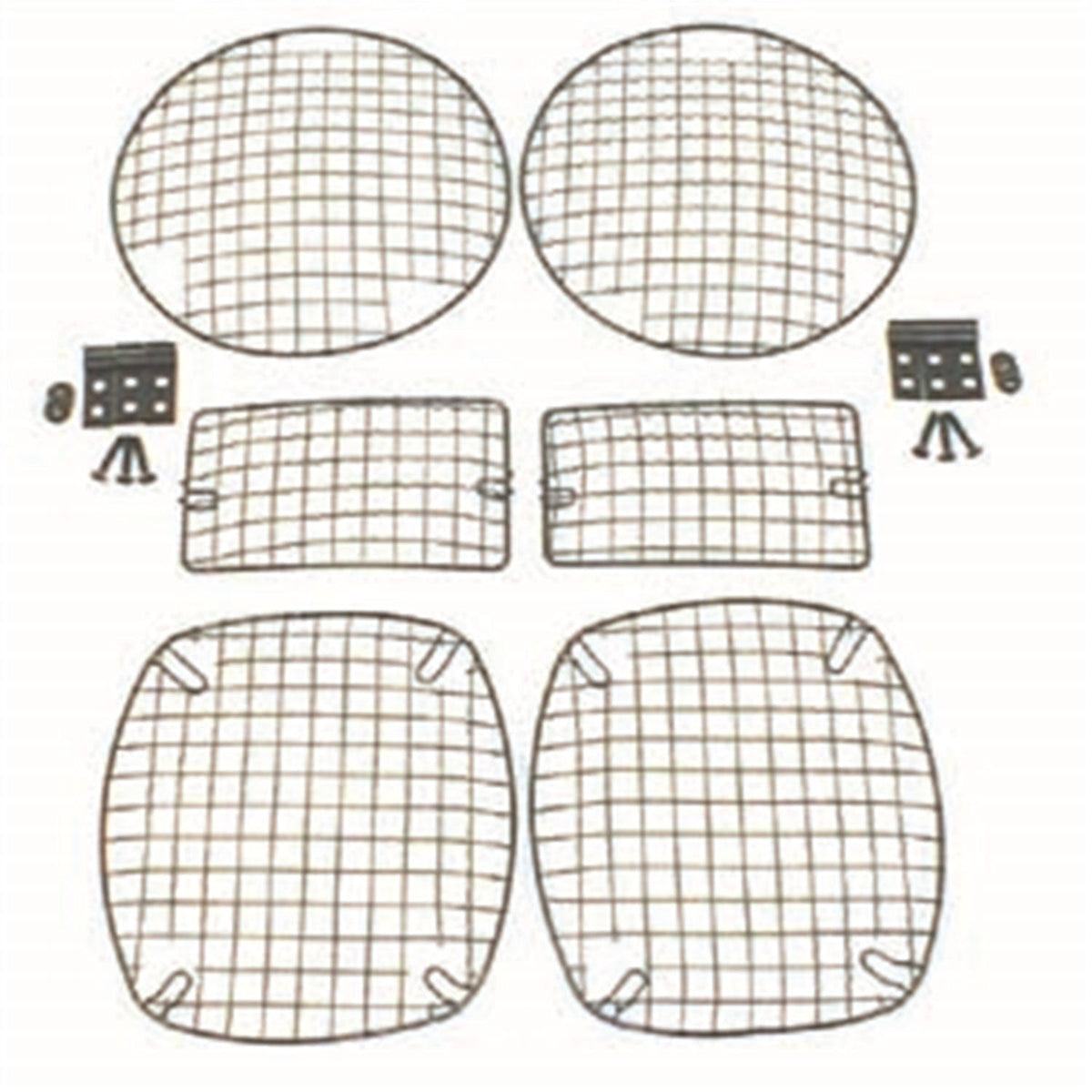 Rugged Ridge 11236.01 Stone Guard Set; Black; 97-06 Jeep Wrangler TJ