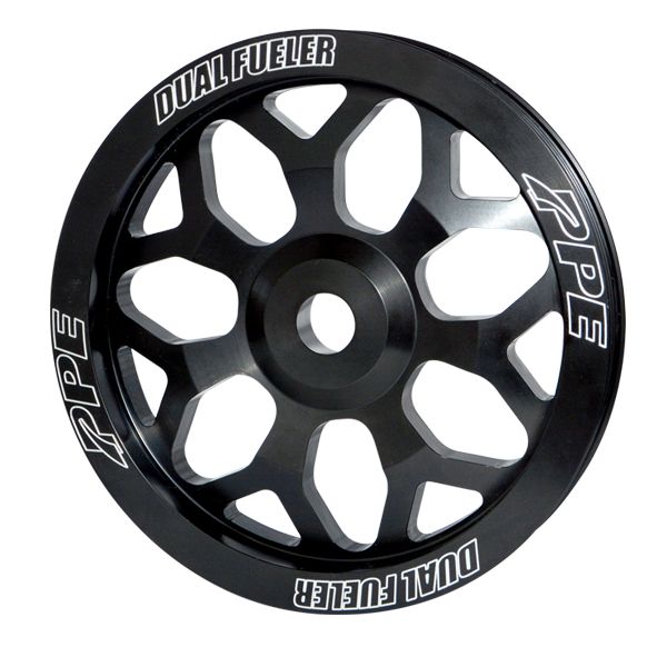 PPE Diesel Dual Fueler Pulley Wheel 7Y GM Aluminum Black  113061072