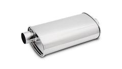 Vibrant Performance - 1133 - STREETPOWER Oval Muffler, 3.50 in. inlet/outlet (Offset-Center)