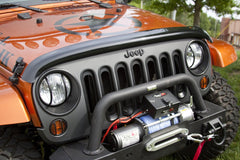 Rugged Ridge 11350.02 Wraparound Bug Deflector; Smoke; 07-17 Jeep Wrangler JK