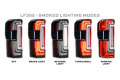 Morimoto XB LED TAILS SUPER DUTY 23UP SMOKED SET LF352