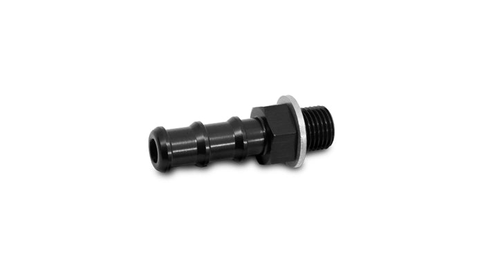 Vibrant Performance - 11409 - Metric to Barb Fitting (Male M10 x 1.0 to 1/8 in. Barb) Aluminum