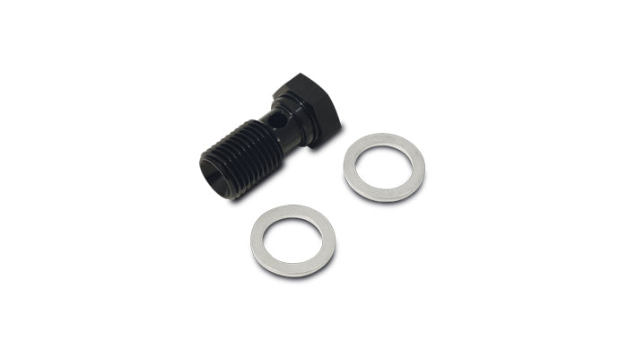 Vibrant Performance - 11444 - Banjo Bolt, Thread Size: M10 x 1.0; Bolt Length: 20mm
