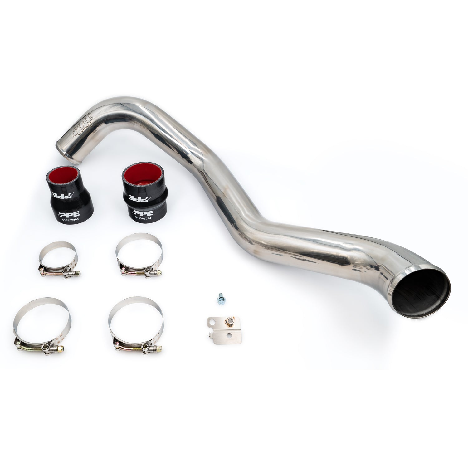 PPE Diesel 2004-2010 GM 6.6L Duramax Hot Side Intercooler Charge Pipe 3.0 Inch Stainless Steel Raw  115022000