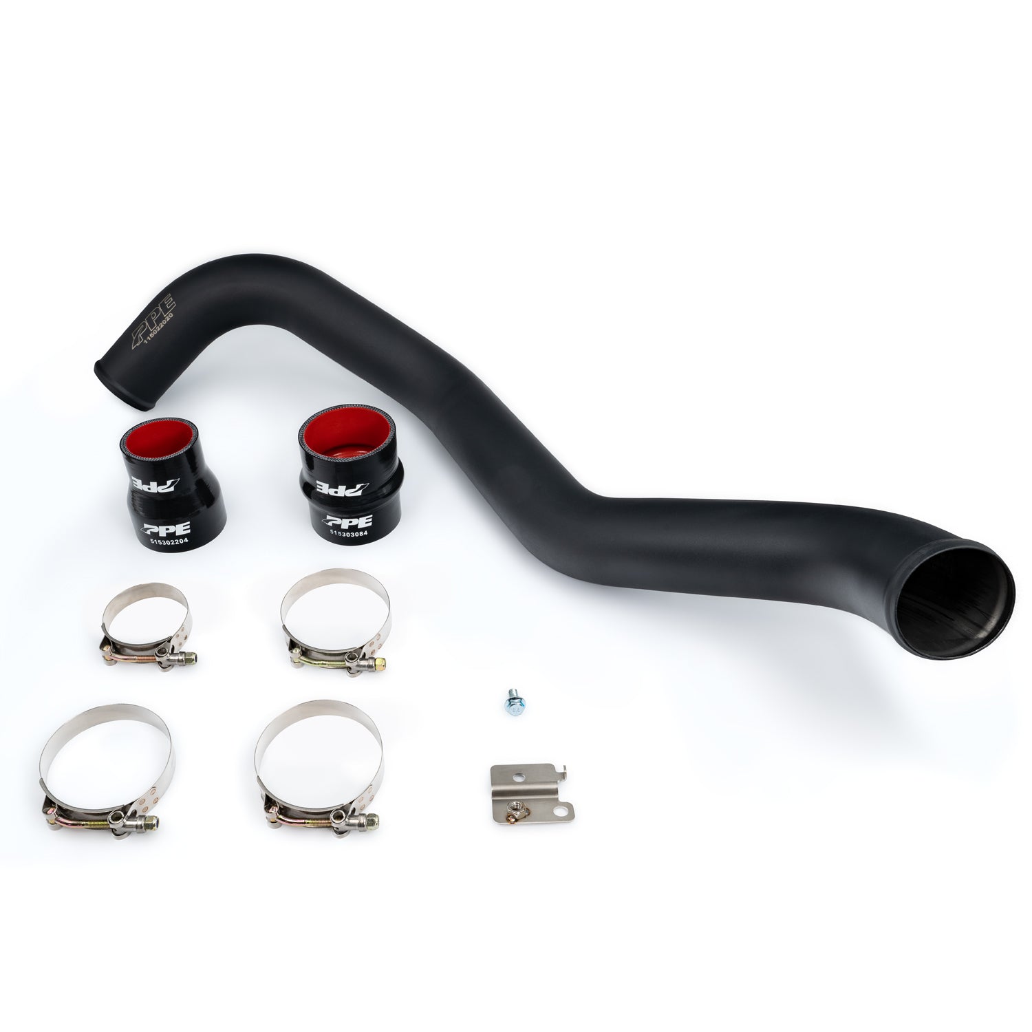 PPE Diesel 2004-2010 GM 6.6L Duramax Hot Side Intercooler Charge Pipe 3.0 Inch Stainless Steel Black  115022020