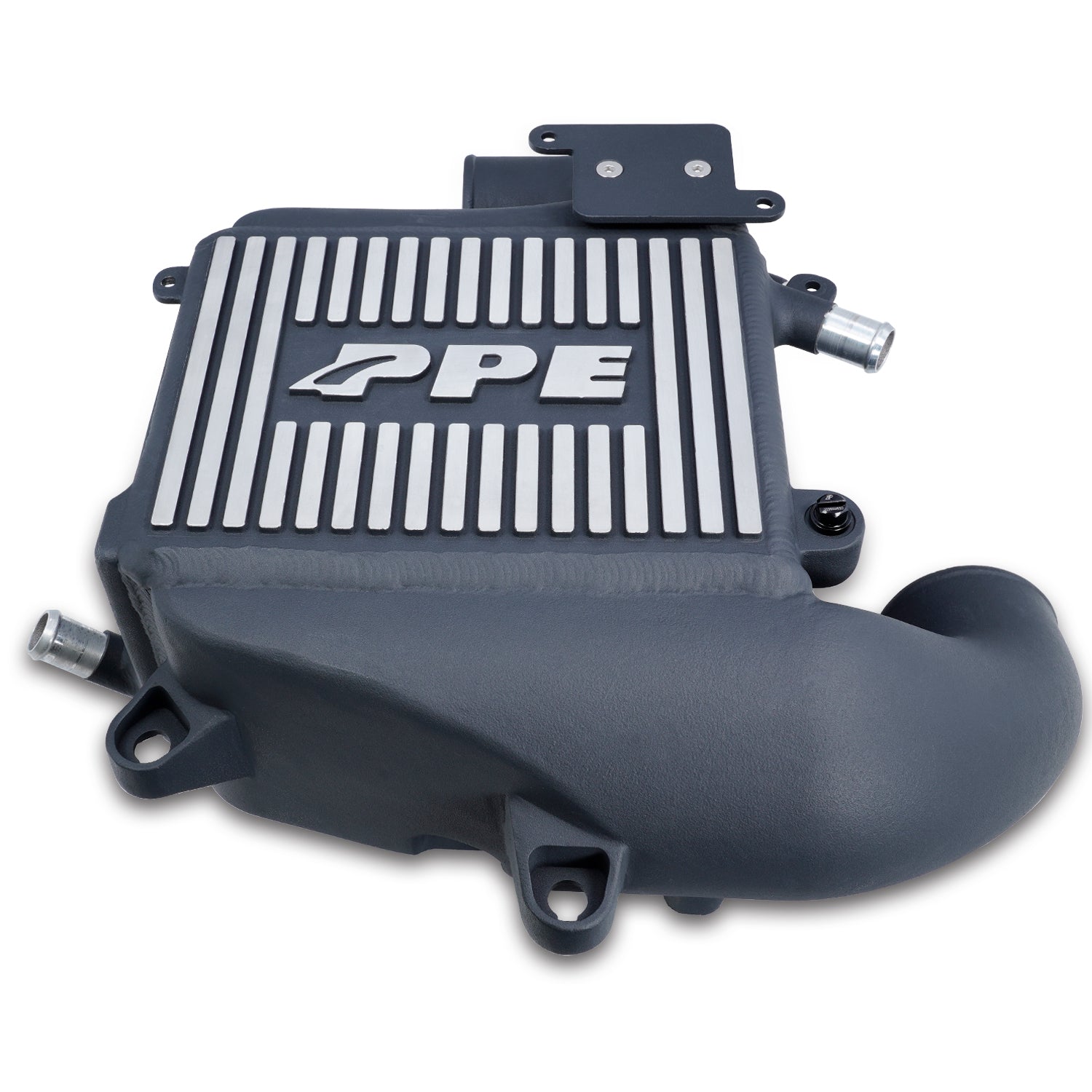 PPE Diesel 2020-2023 GM 3.0L Duramax LM2, LZO Air-To-Water Intercooler Kit Brushed Black  115030010