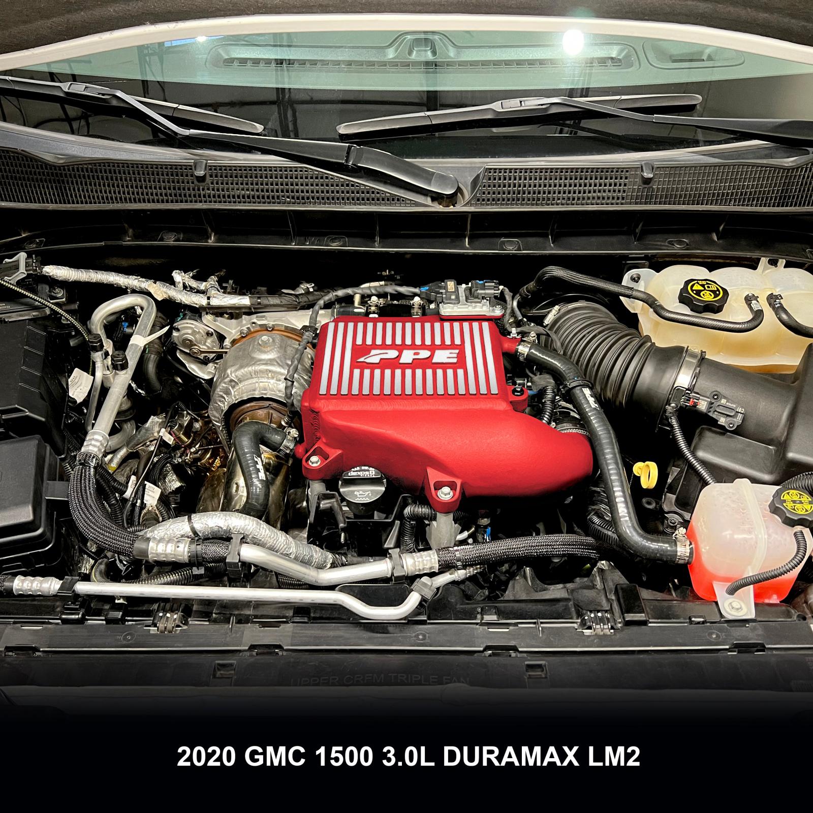 PPE Diesel 2020-2023 GM 3.0L Duramax LM2, LZO Air-To-Water Intercooler Kit Red  115030012