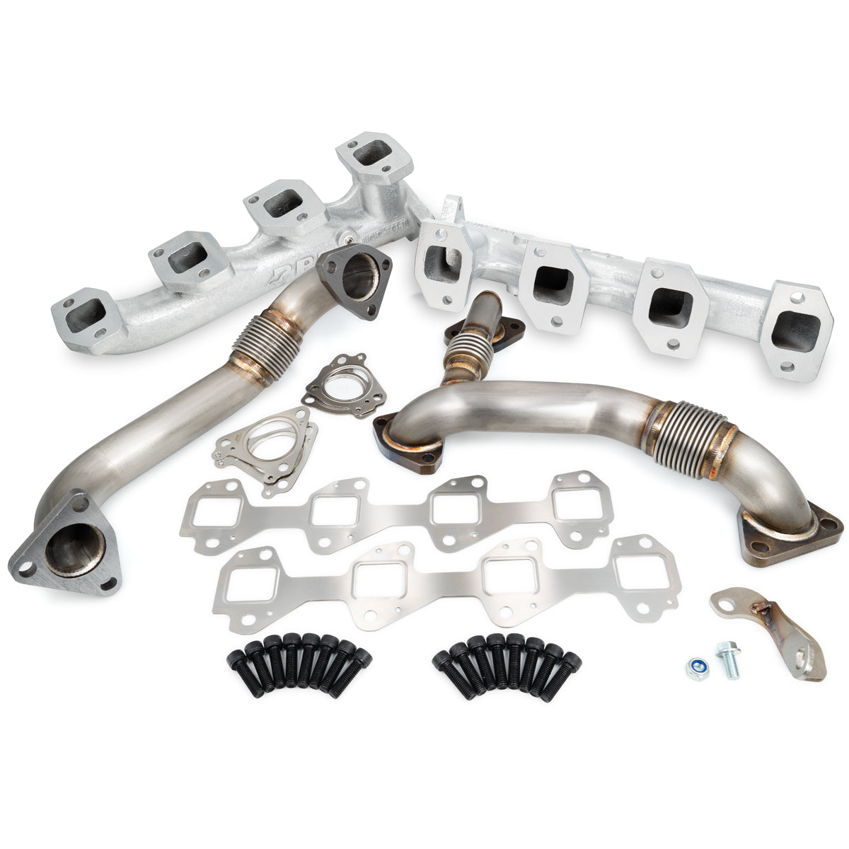 PPE Diesel Manifolds and Up-Pipes GM 2002-2004 CA Y Pipe LB7 - Silver 116111235