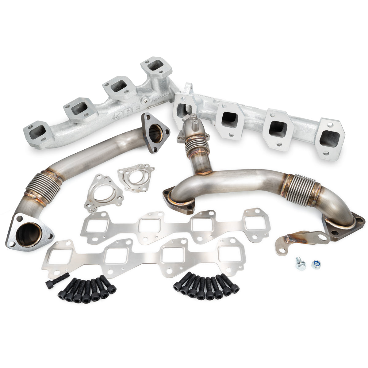 PPE Diesel Manifolds and Up-Pipes GM 2011-2016 Y Pipe LML - Silver 116112035