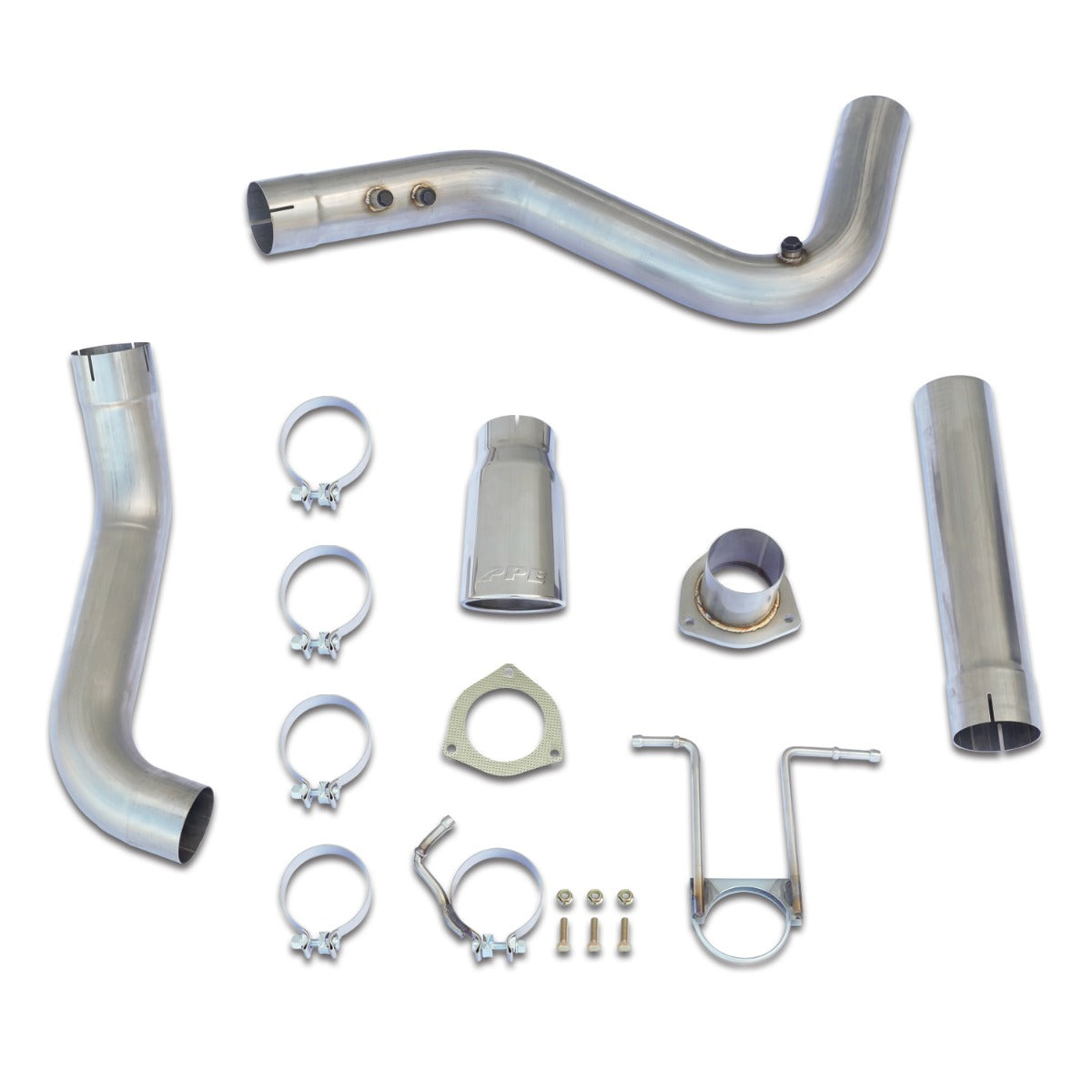 PPE Diesel 2007-2019 GM 6.6L Duramax 304 Stainless Steel Cat Back Performance Exhaust System with Polished Tip 117010350