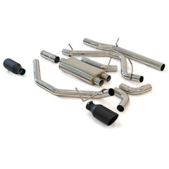 PPE Diesel Exhaust Cat Back 2.5 Inch w/Dual Tips Pol/Pol GM 4.3L 5.3L 2014-2018 2019 Classic Body 117043030