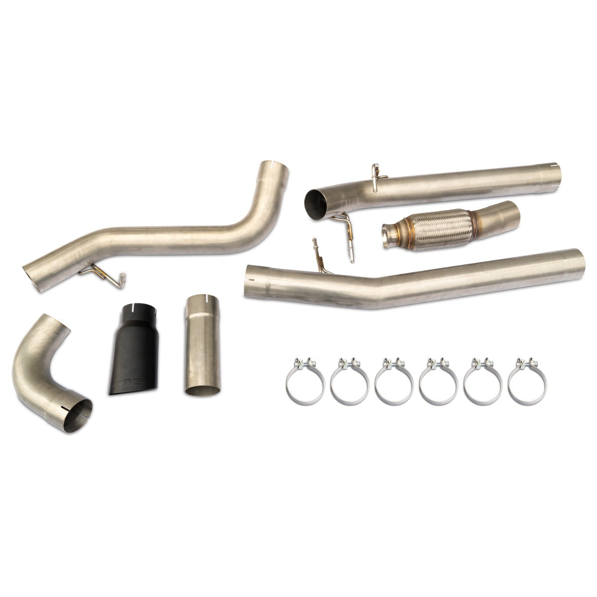 PPE Diesel Exhaust Kit DPF-Back Single Tip 3.0L Duramax - Raw/Polish 117050030