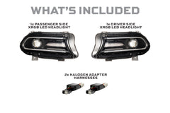 Morimoto XRGB HEADS CHARGER 15 23 RGB DRL SET LF494