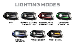 Morimoto XRGB HEADS CHARGER 15 23 RGB DRL SET LF494