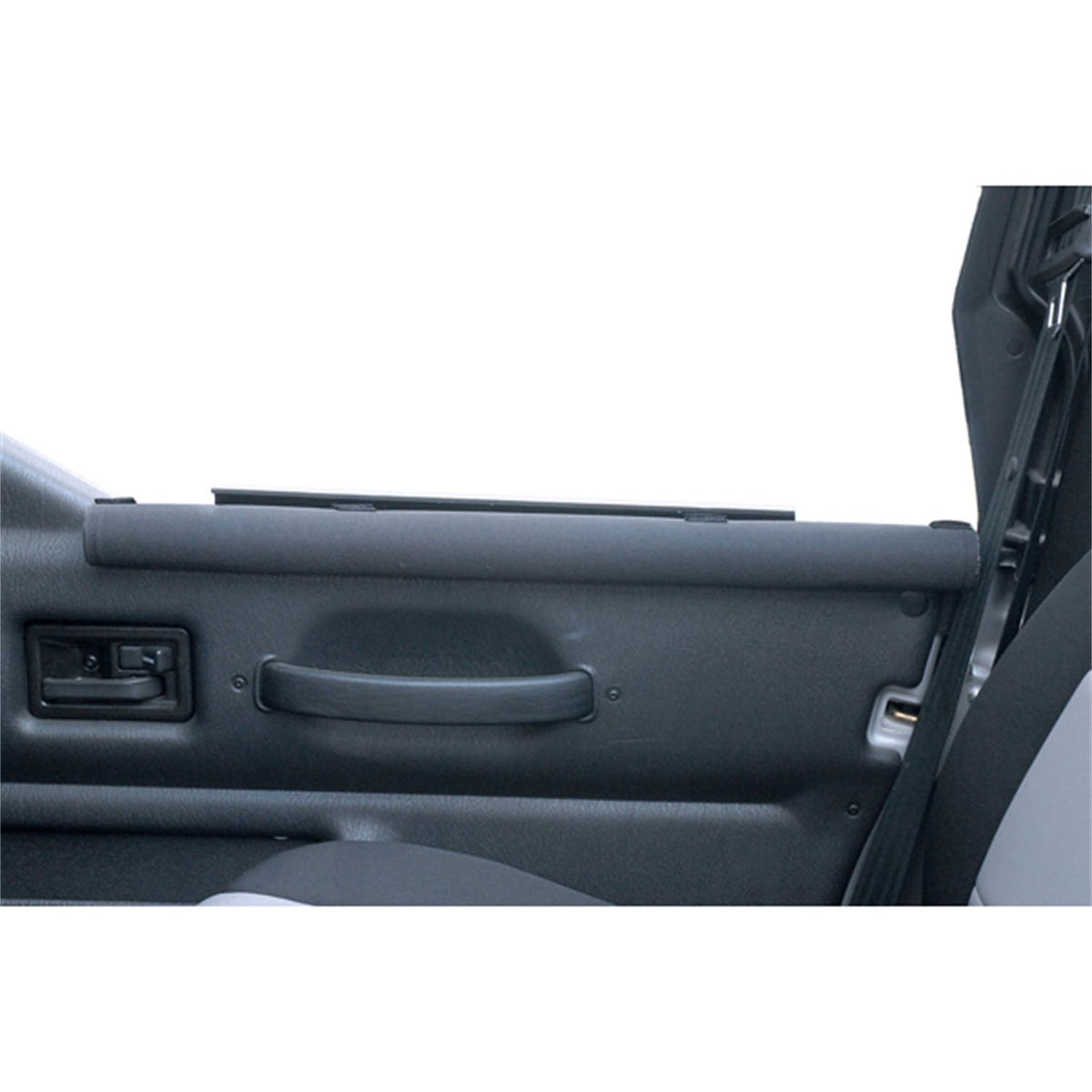 Rugged Ridge 11820.20 Half Door Arm Rests; Black; 87-06 Jeep Wrangler YJ/TJ
