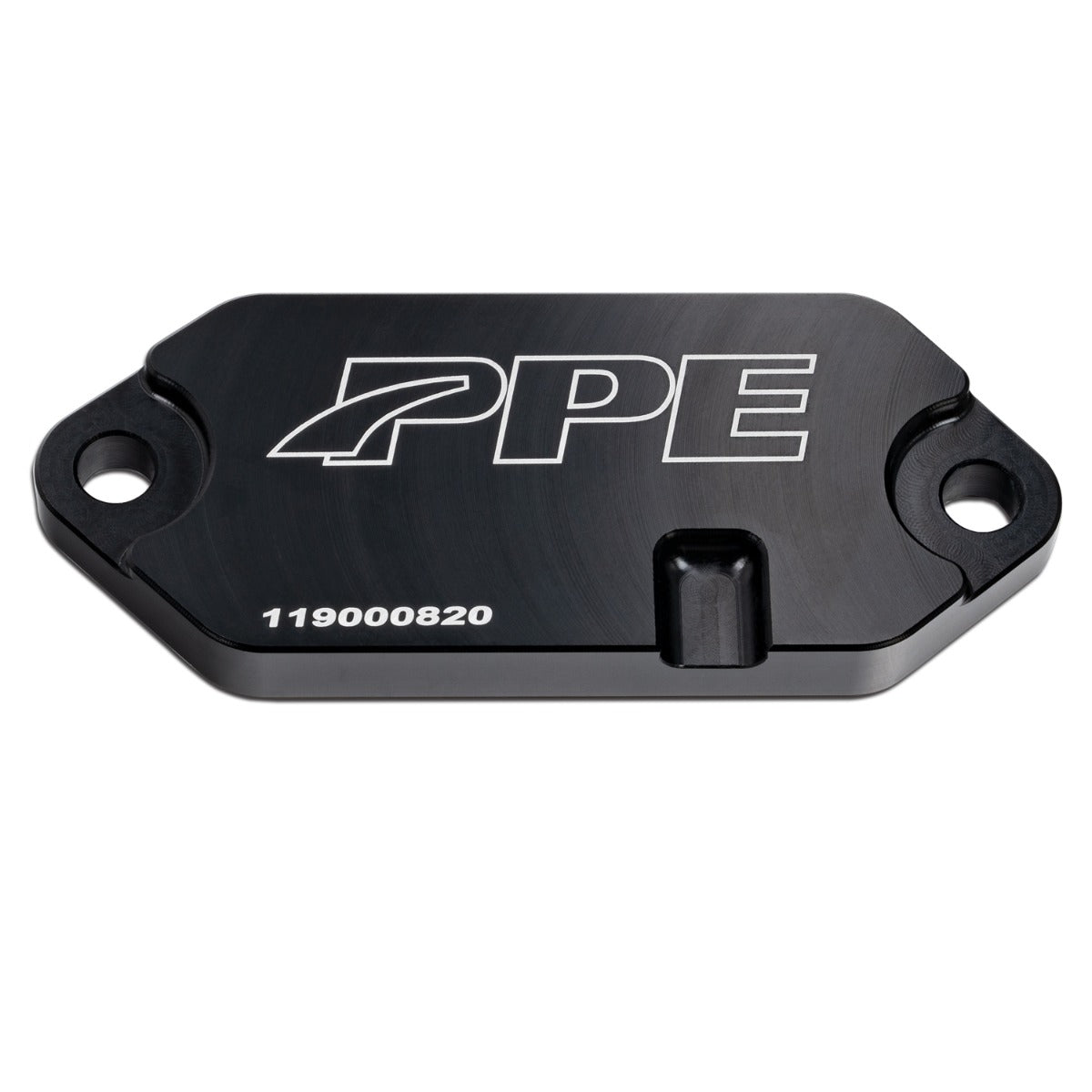 PPE Diesel 2001-2020 GM 6.6L Duramax Coolant Block-Off Plate - Billet Aluminum - Black 119000820
