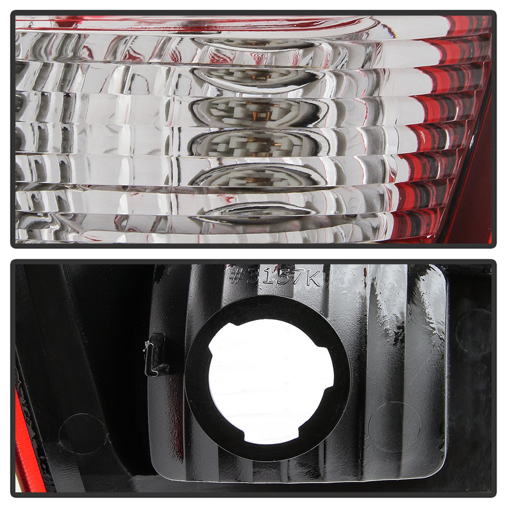 XTUNE POWER 9046698 Chevy Avalanche 02 06 OE Style Tail Lights Signal 3157(Not Included) ; Reverse 3157(Not Included) ; Brake 3157(Not Included) Rec Clear