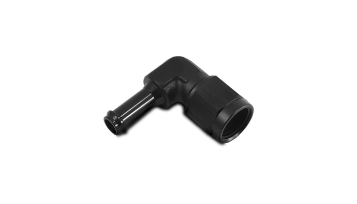 Vibrant Performance - 12026 - Female AN to Hose Barb 90 Degree Adapter, AN Size: -6; Barb Size: 3/8 in.