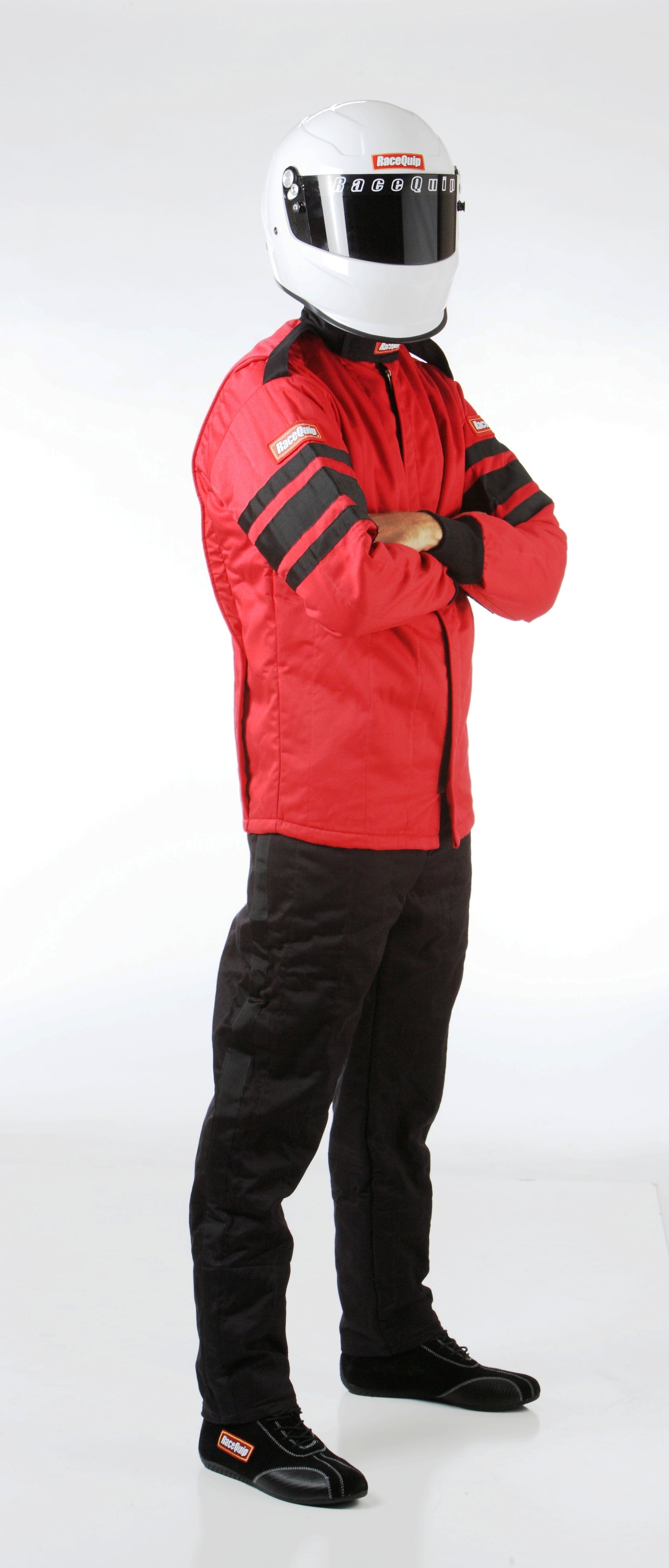 RaceQuip 121015 SFI-5 Pyrovatex Multi-Layer Racing Fire Jacket (Red, Large)