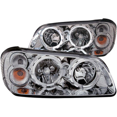 AnzoUSA 121202 Crystal Headlights with Halo Chrome