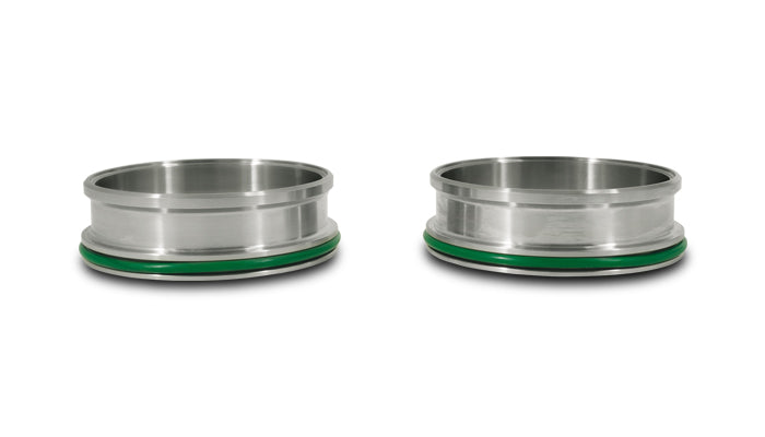 Vibrant Performance - 12560 - HD Clamp Stainless Weld Ferrules with O-Rings for 5 in. O.D. Tubing